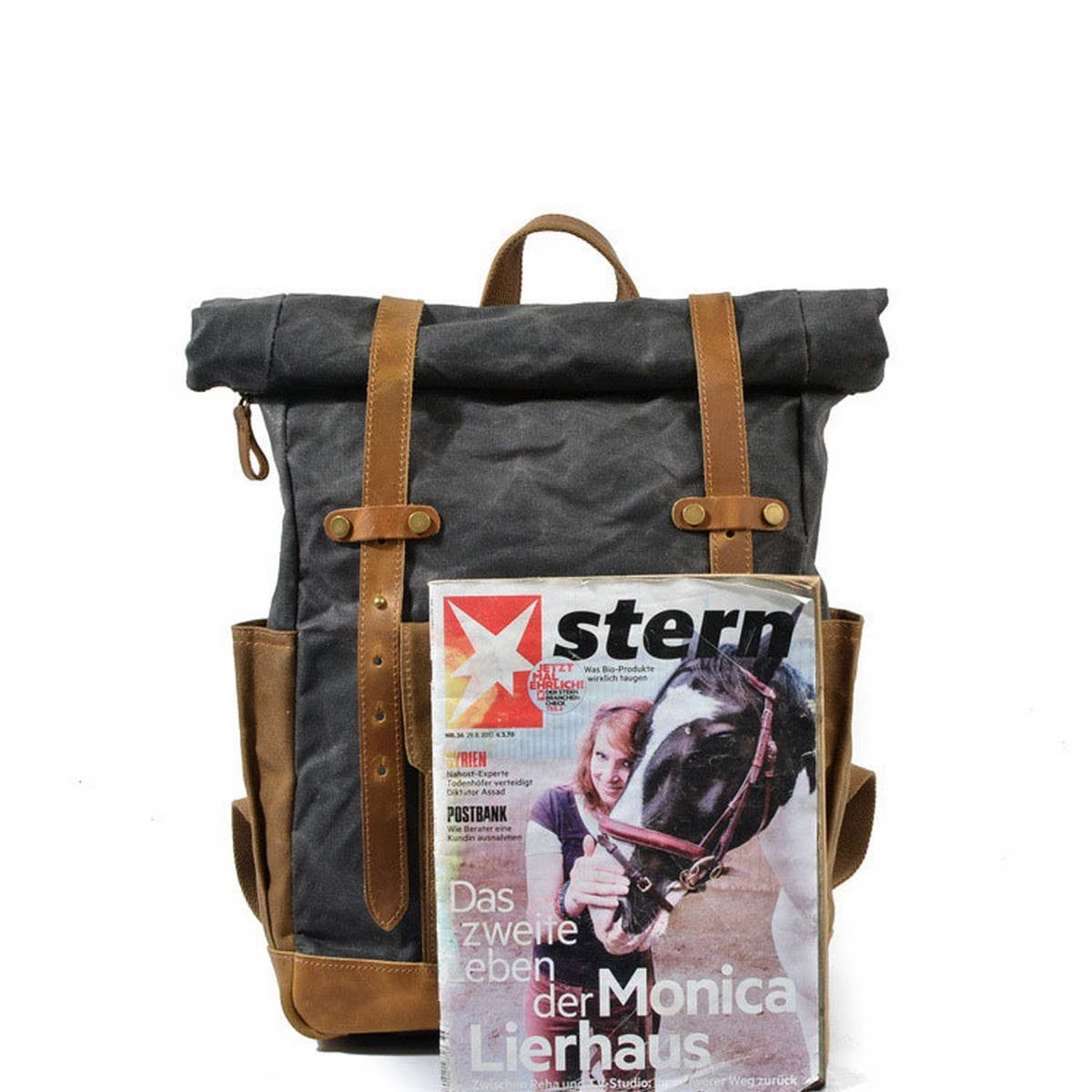 Retro Waterproof Canvas Hiking Backpack_CWAB5523