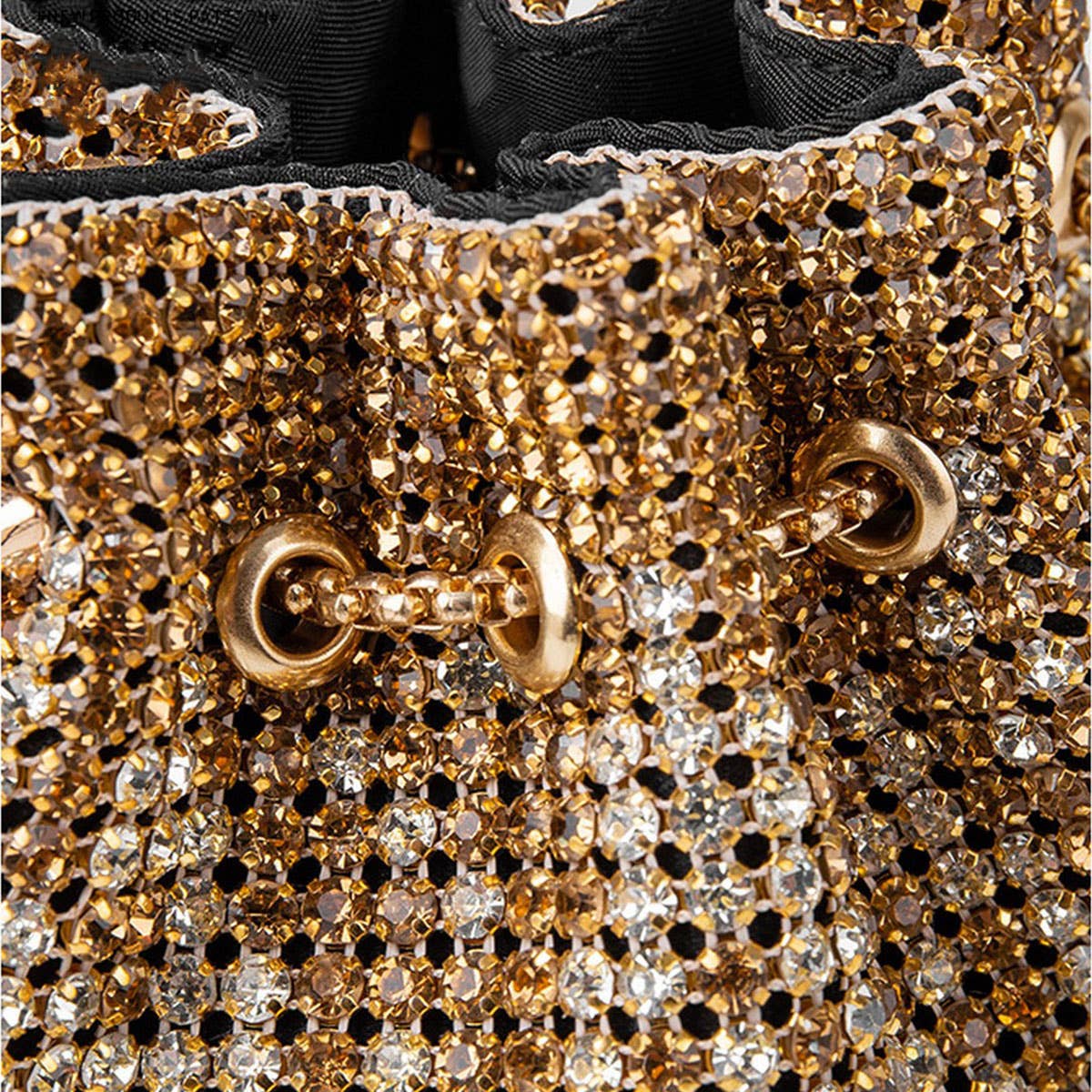 WOMEN'S RHINESTONE-STUDDED BUCKET EVENING BAG_CWAB3587