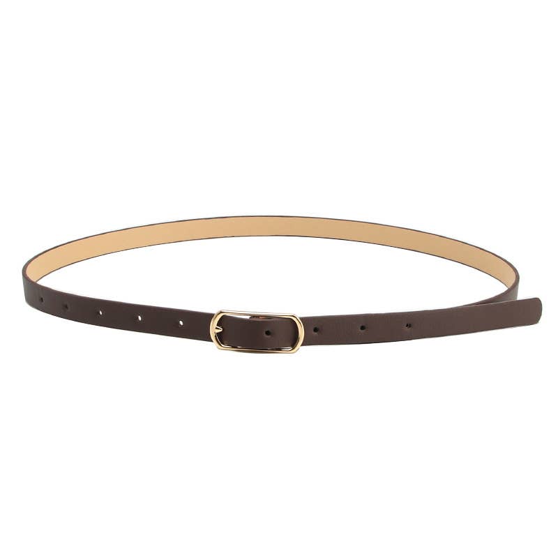 Versatile multi-color women's thin waist belt