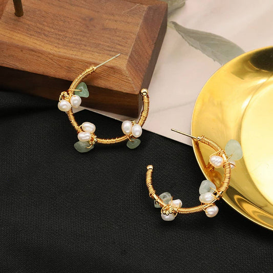 HIGH-END AND ELEGANT NATURAL PEARL EARRINGS