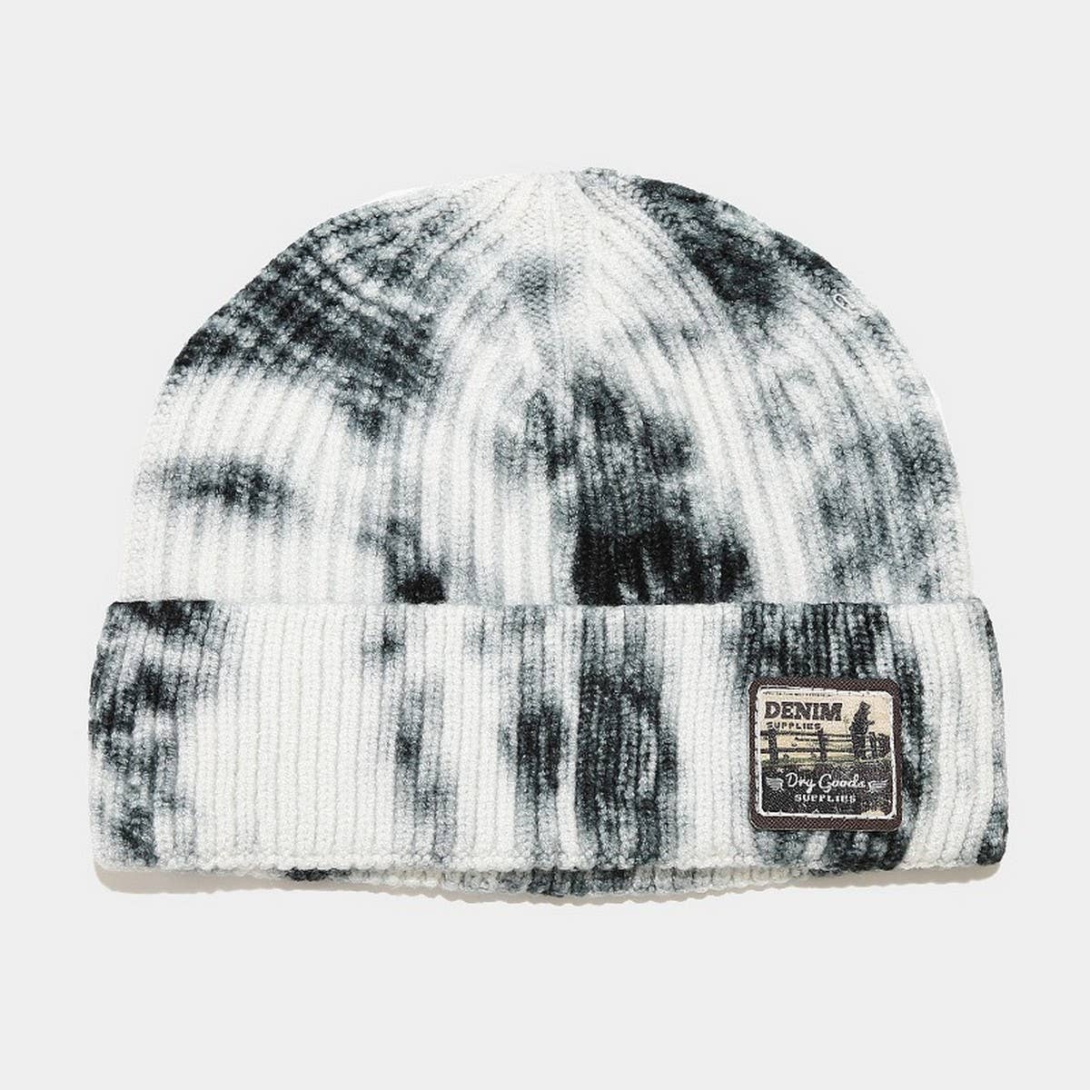 LABEL TIE-DYED MELON-SHAPED HAT KNITTED HAT_CWAH2076