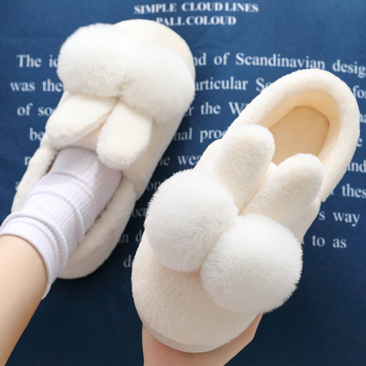 CUTE CARTOON ANIMAL  WARM FLEECE HOUSE SLIPPERS