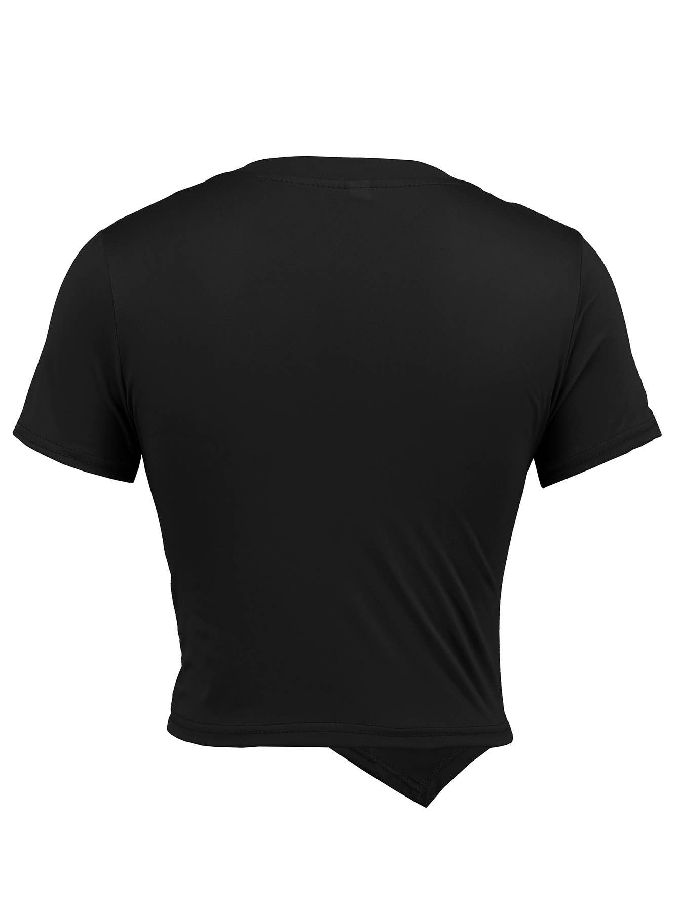 Knitted short-sleeved Casual, form-fitting,top