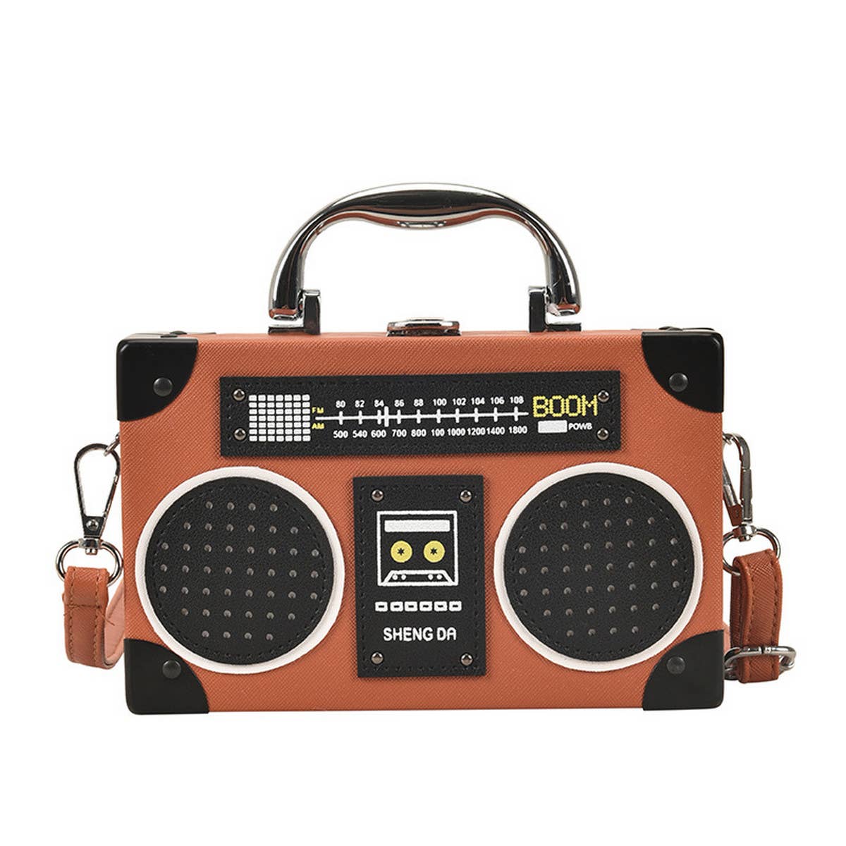 RETRO RADIO BOX-SHAPED MESSENGER BAG_CWAB0985