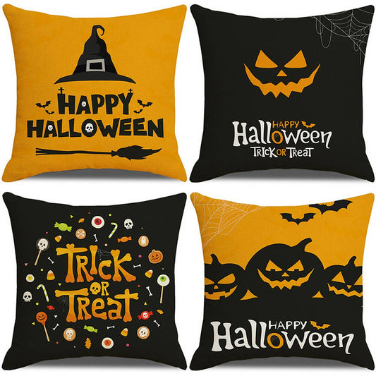 HALLOWEEN GHOST FACE PUMPKIN PILLOWCASE