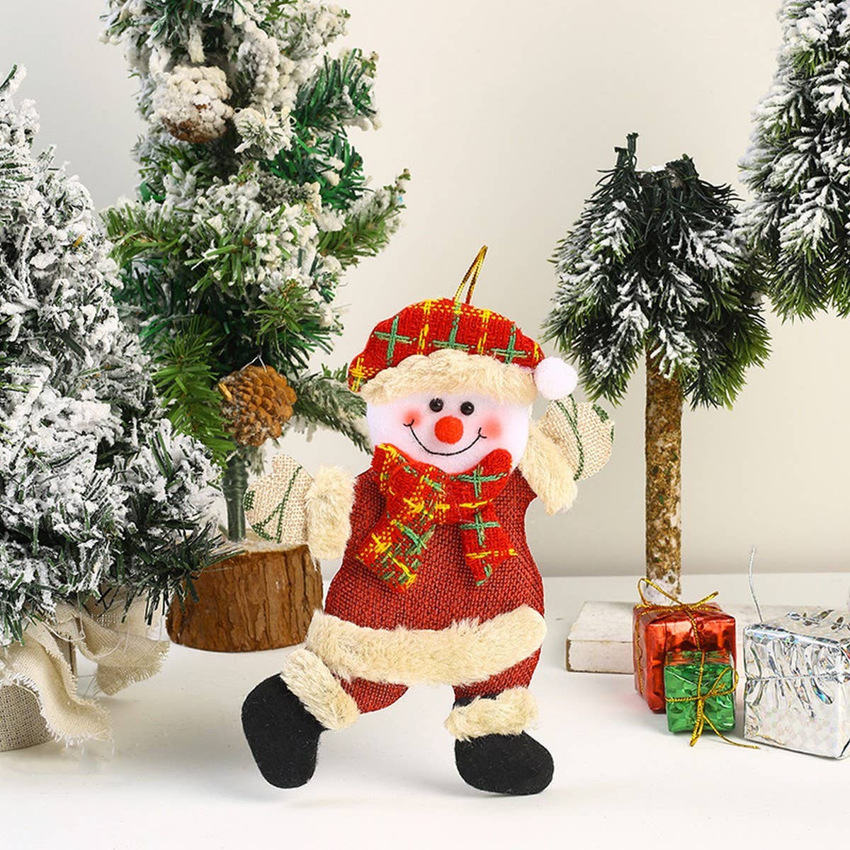 CHRISTMAS CLOTH FIGURINE CHRISTMAS TREE PENDANT
