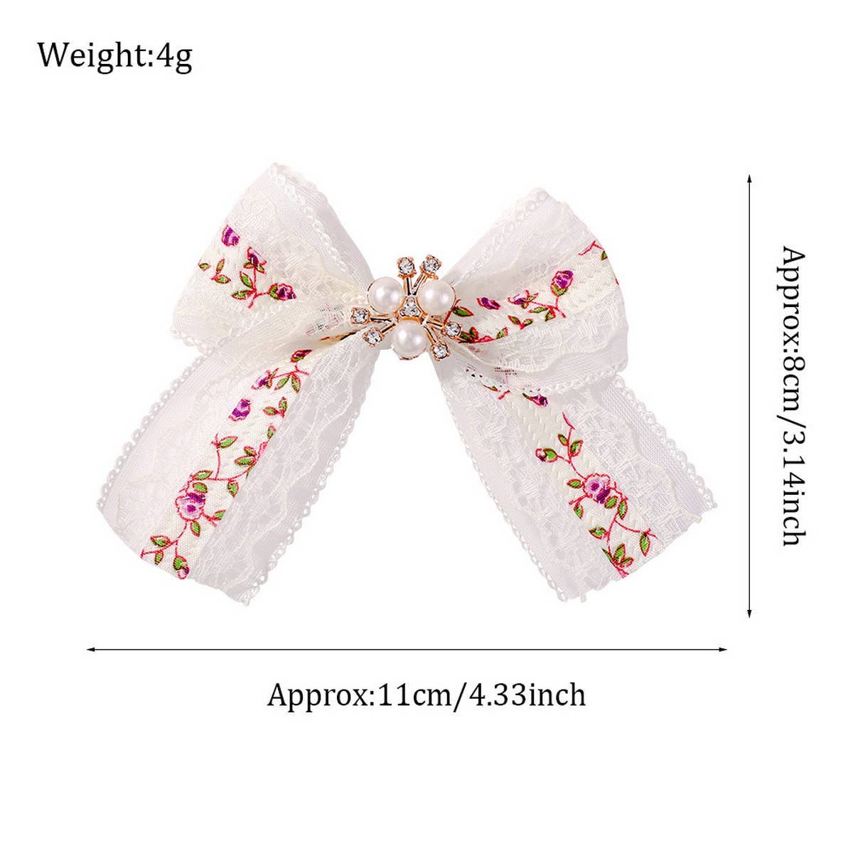 CHILDREN'S LACE MESH BOW HAIRPIN
