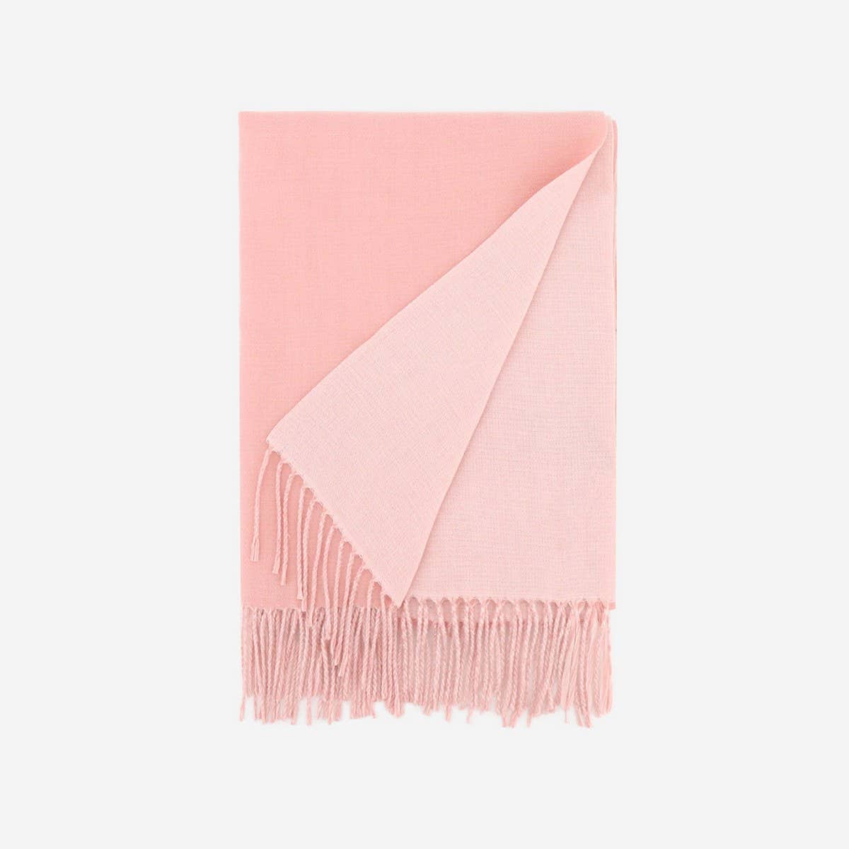 Two-Tone Faux Cashmere Scarf - Stylish Warm Fall