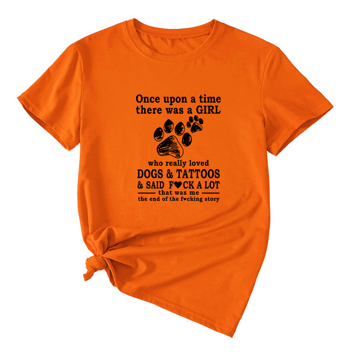 Women's Casual Tee ? Letter Graphic Print