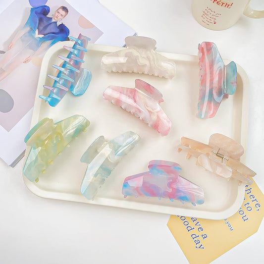 Sweet elegant color-changing acrylic shark clip