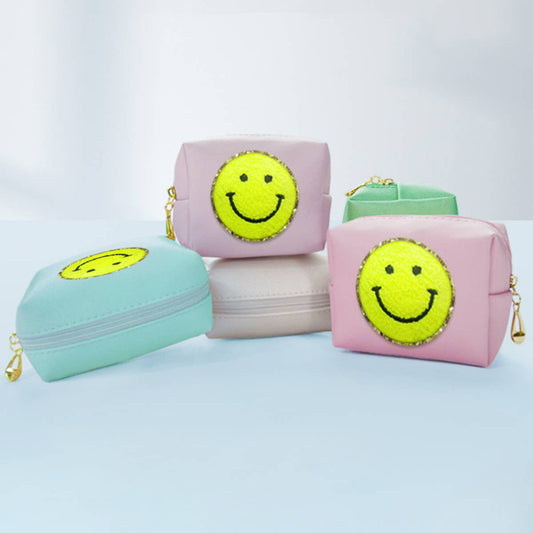 MINI SMILEY FACE LETTER STICKER STORAGE BAG_CWAB1097