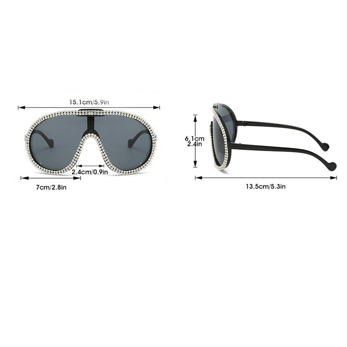 FASHIONABLE DIAMOND Y2K SUNGLASSES