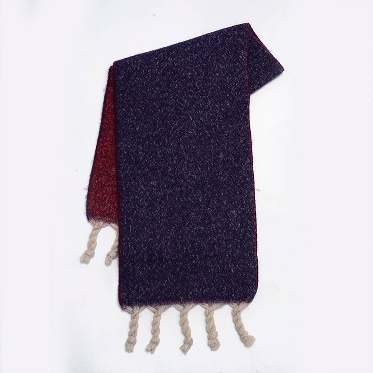 Handcrafted Tassel Double-Sided Scarf for Winter