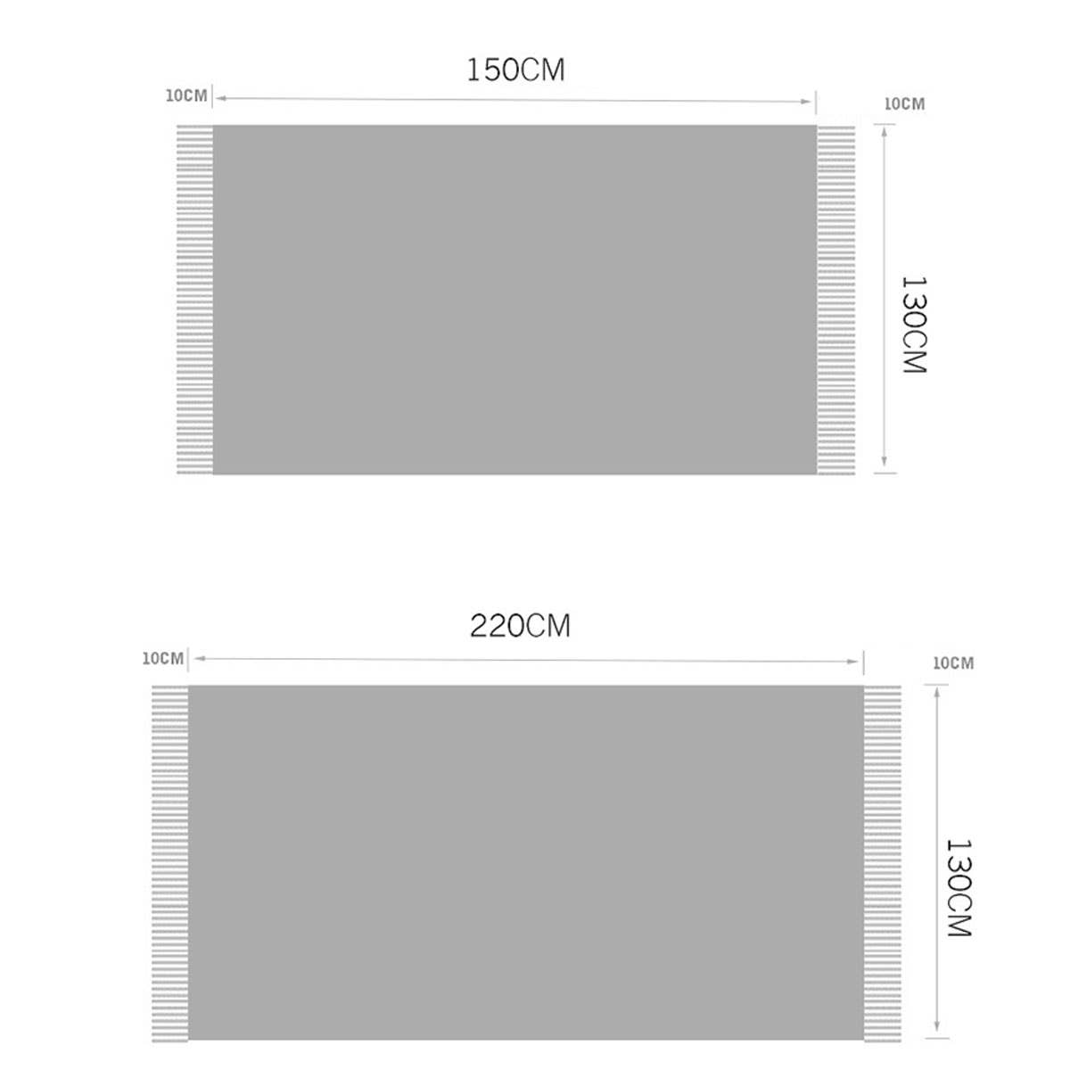 LIGHTWEIGHT COZY BRAIDED STRIPED THROW