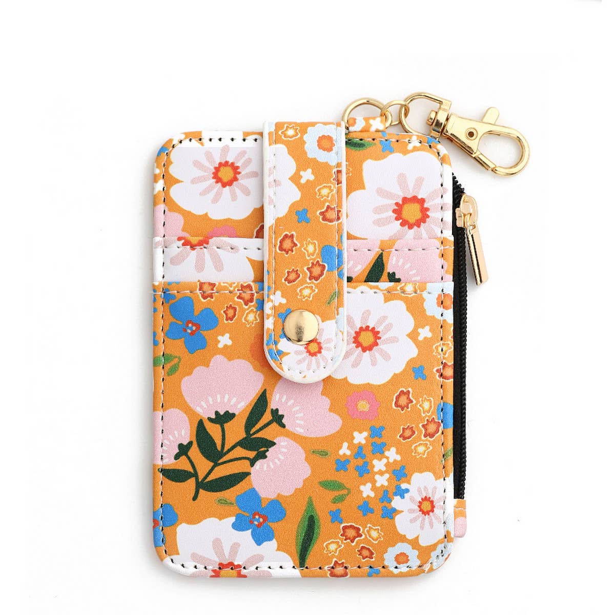 PRINTED HEM CARD HOLDER WALLET KEYCHAIN_CWMM1287