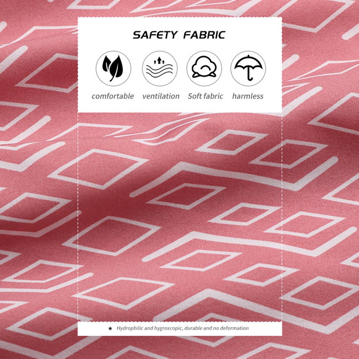 LACE-UP PRINT V-NECK PLEATED DRESS