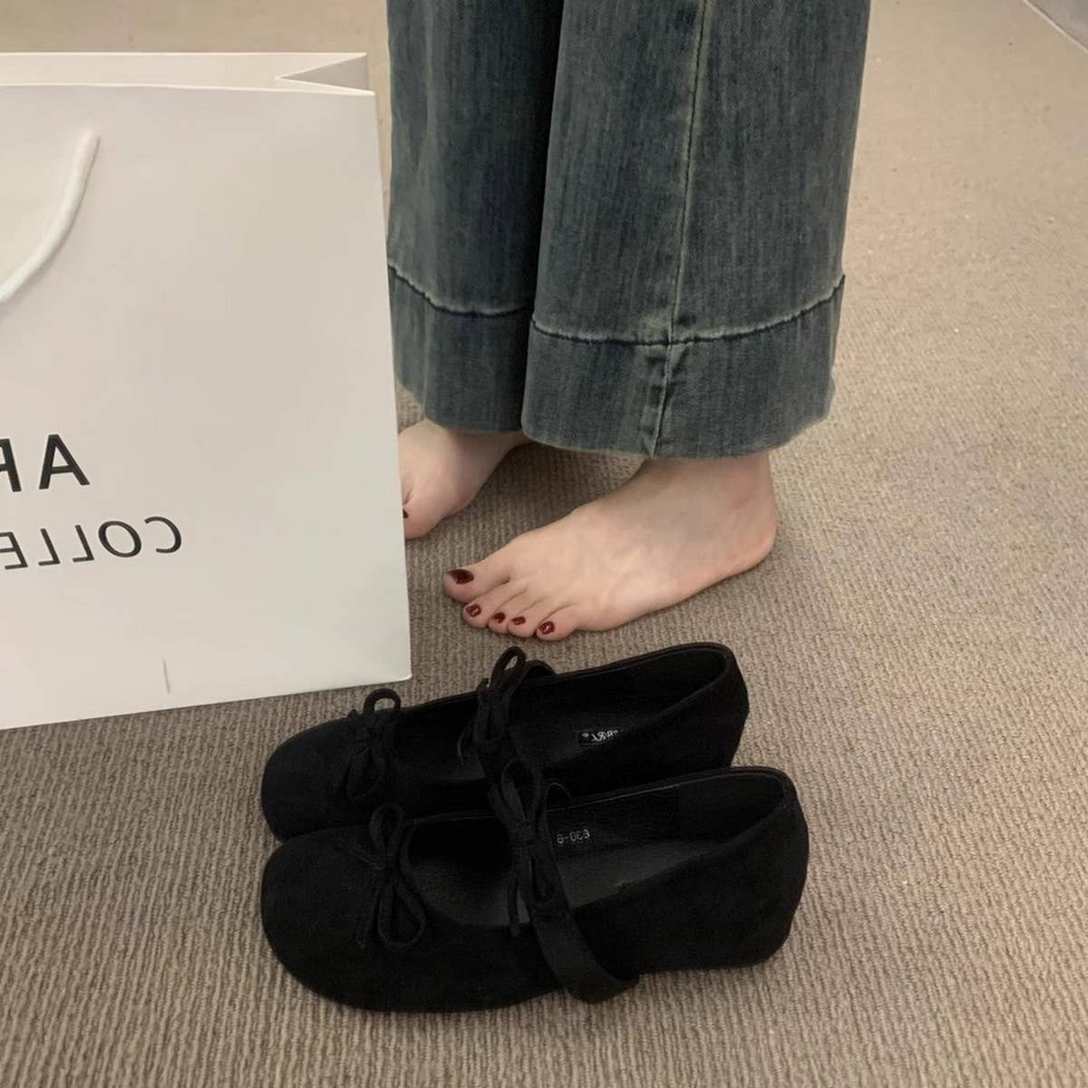 Silver Bow Wedge Mary Janes Fairy Wedding Shoes