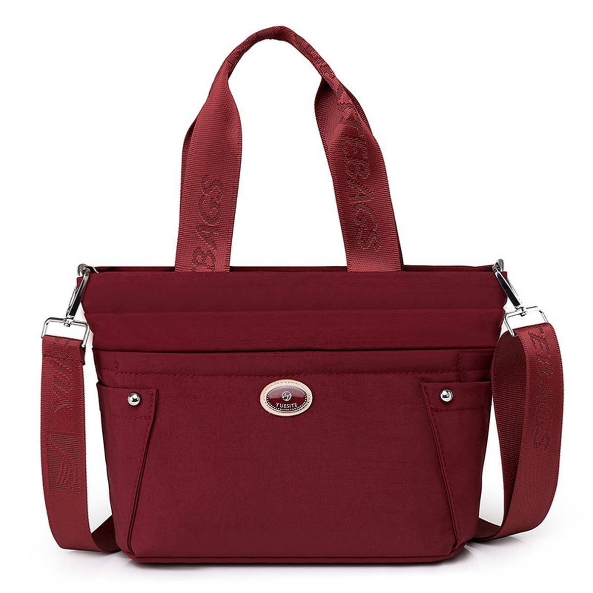 NYLON FABRIC MULTIPOCKET SHOULDER AND CROSSBODY BAG_CWAB3513