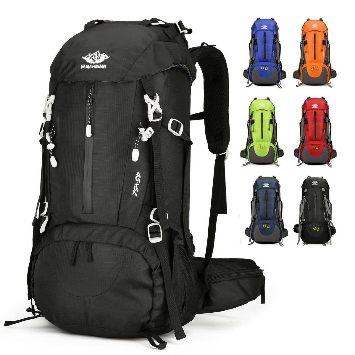 Large Nylon Hiking Backpack for Outdoor Sports_CWAB5405