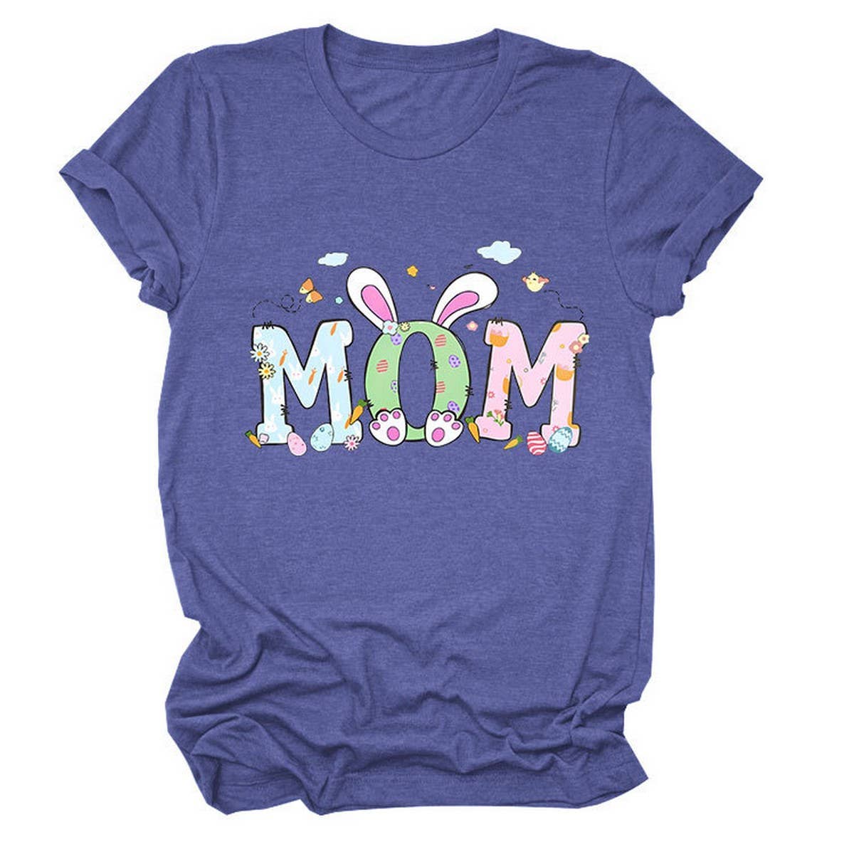 EASTER PERSONALITY FUN PRINTED SHORT SLEEVE TEES_CWTTS0783