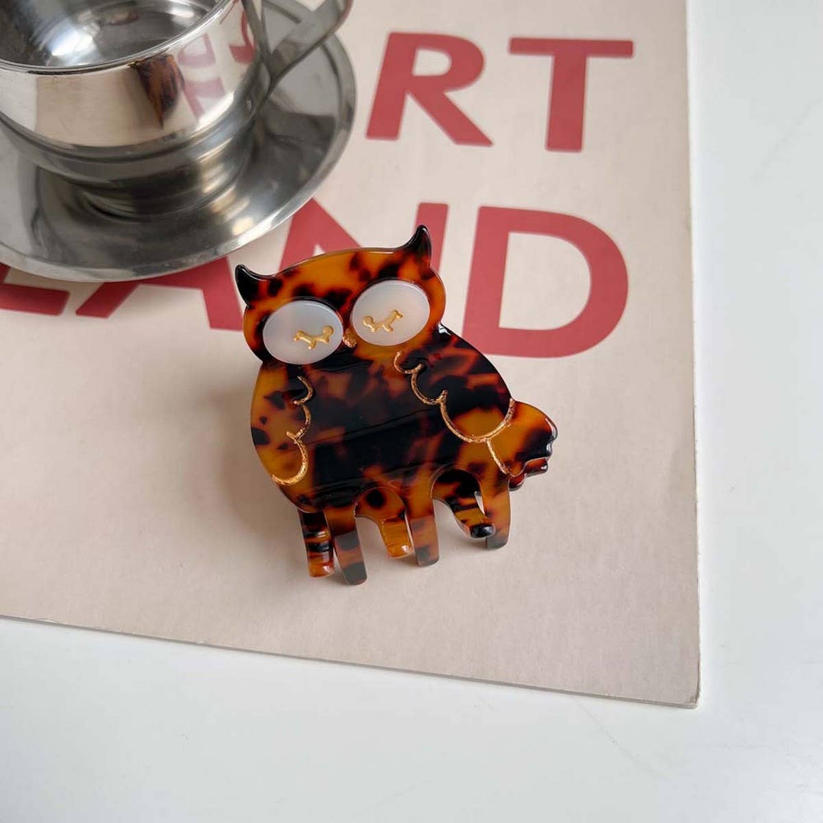 Bird Hair Claw??œAcetate Swan Peacock & Swallow Clip_CWAHA5763