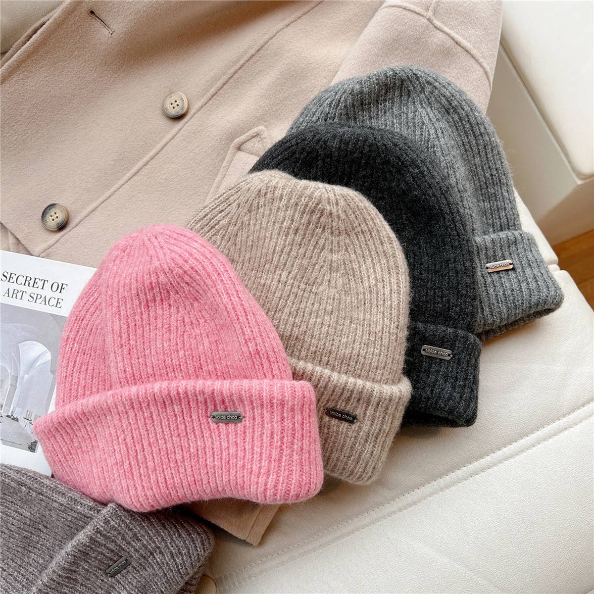 CWAH3158_WOMEN'S FASHION WINTER THICK WOOLEN HAT