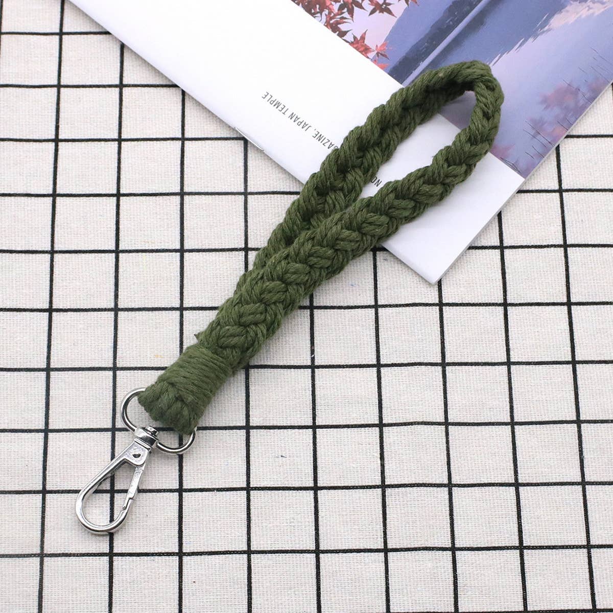 HAND-WOVEN KEYCHAIN BRACELET