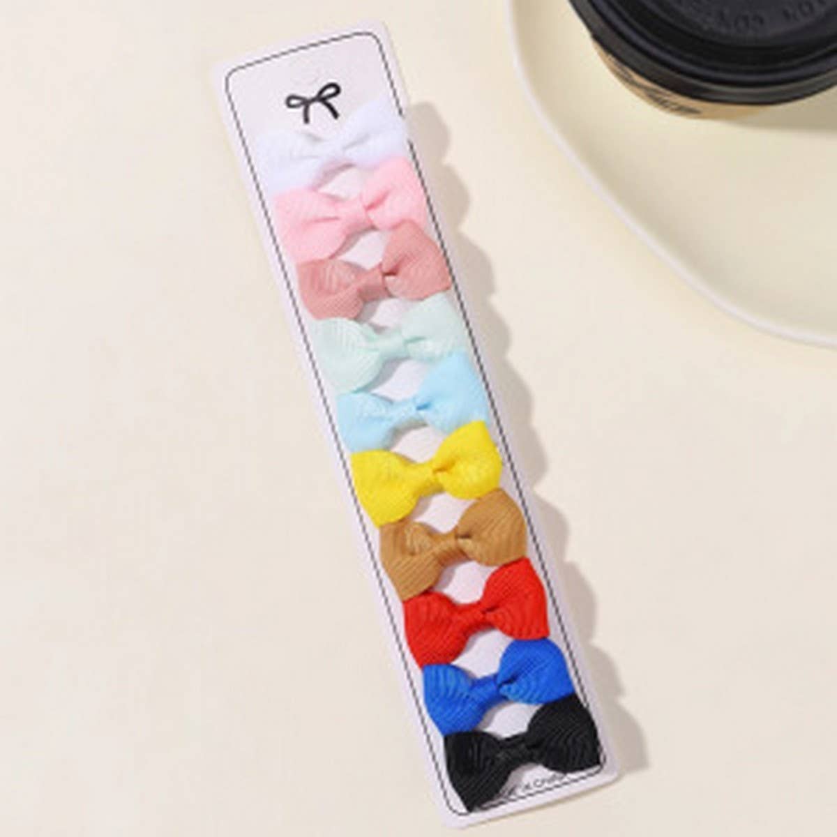 Kids Bow Hair Clips with Neck Bow Design