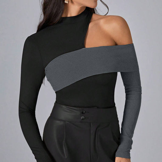 IRREGULAR COLOR CONTRAST DESIGN SENSE TOP