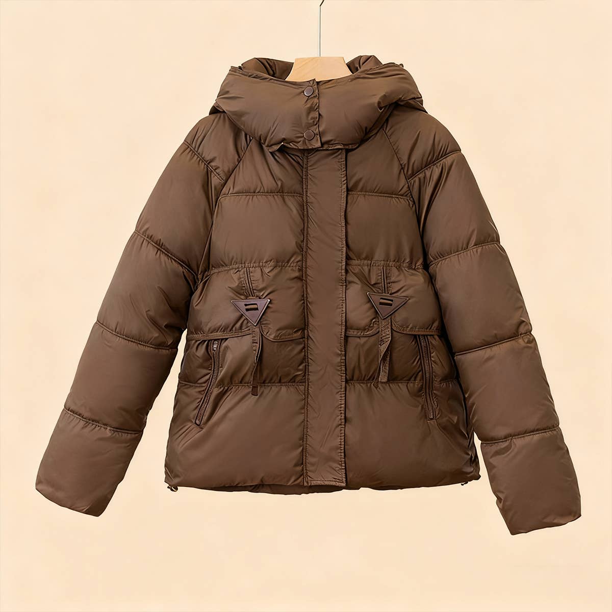 Stand-up collar thickened cotton-padded jacket
