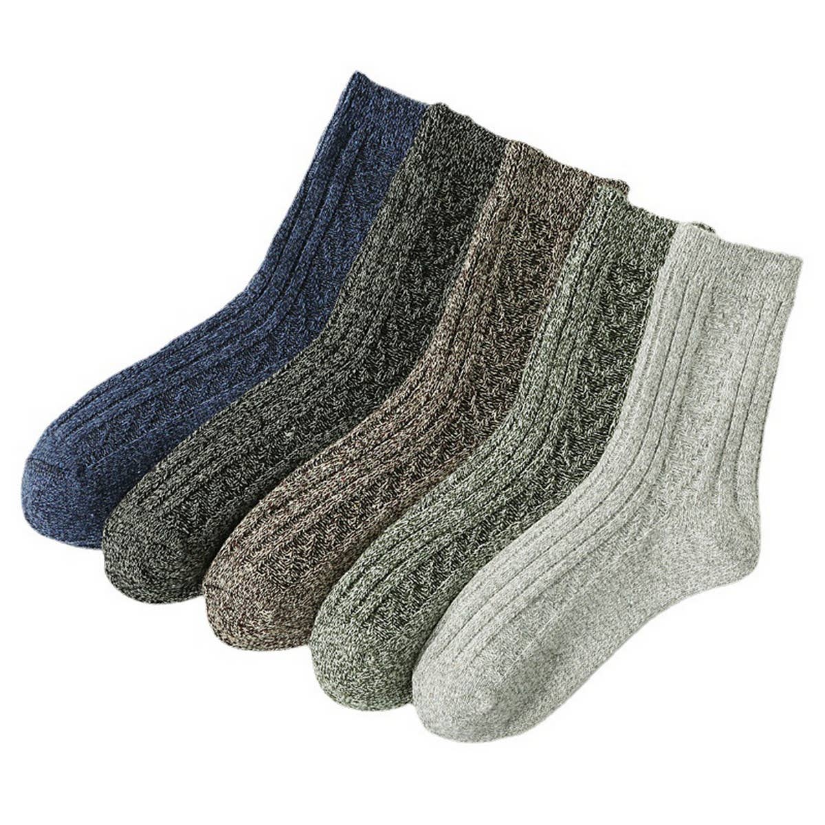 5 PAIRS PER PACK DOUBLE NEEDLE THICKENED SOCKS_CWMS0690