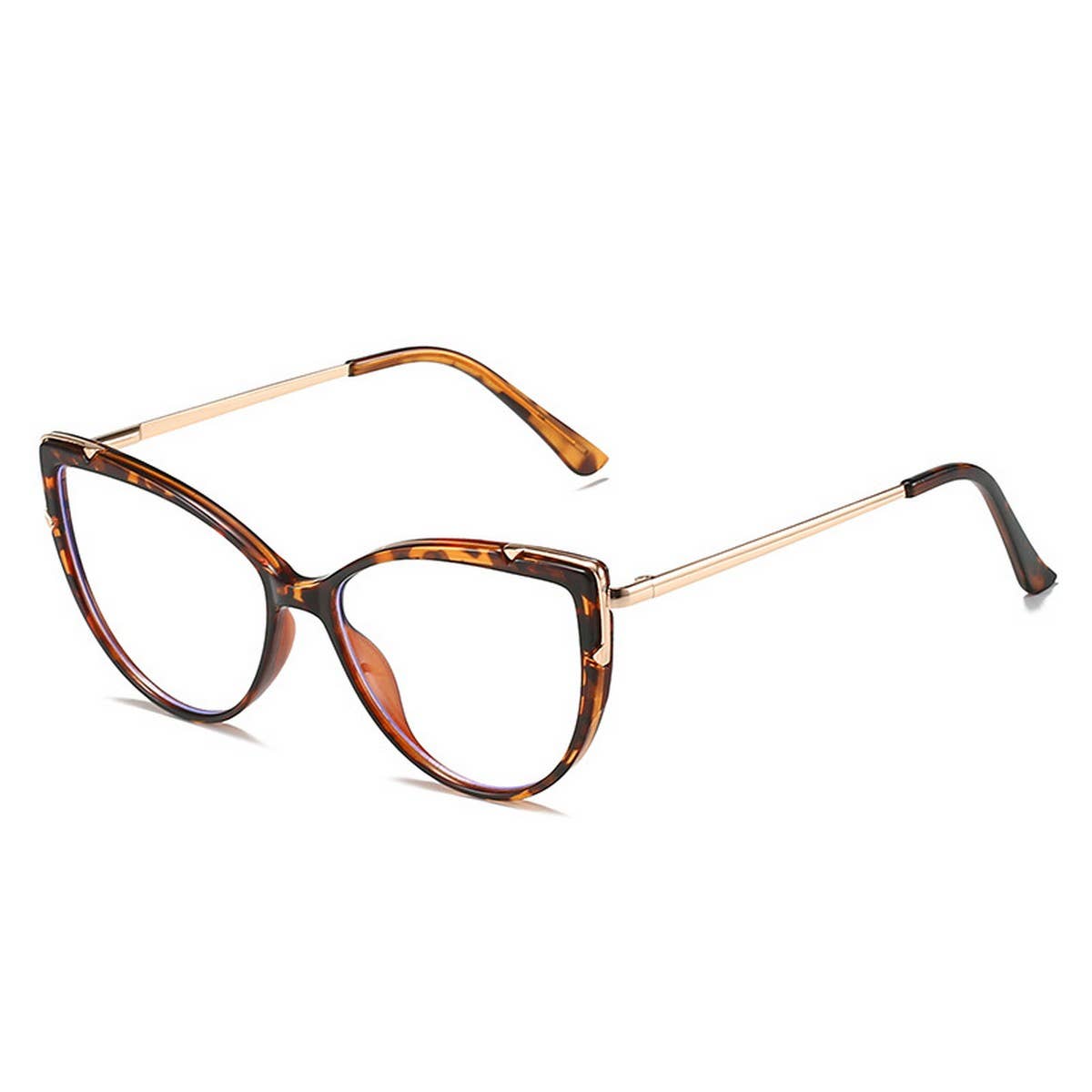 CAT-EYE TR FRAME TEMPLES BLUE LIGHT FLAT GLASSES_CWASG0275