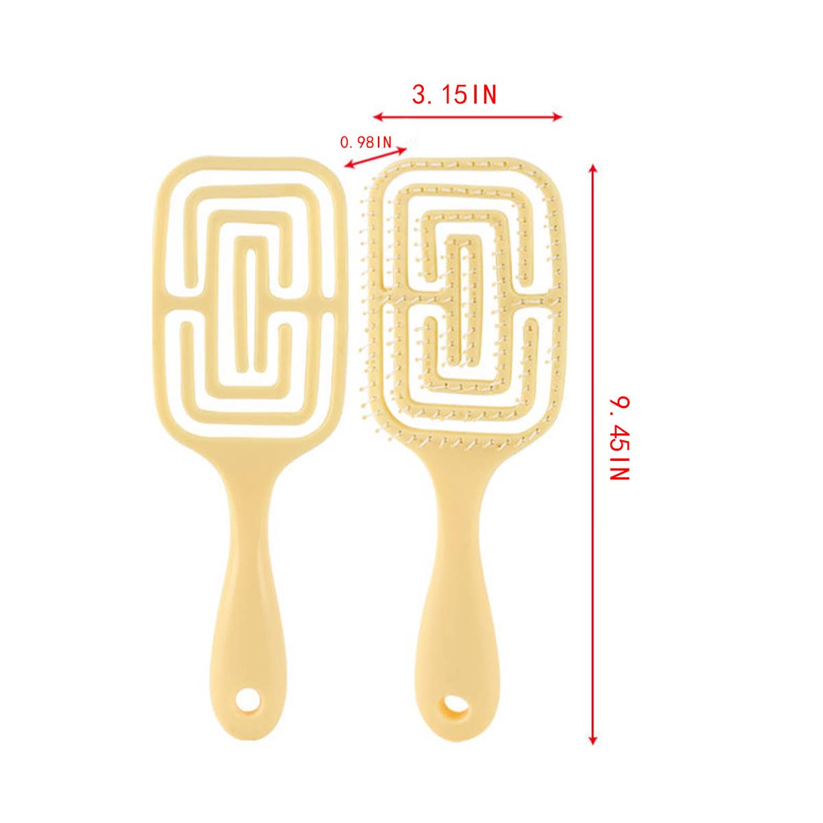 SQUARE HANDLE QUICK-DRYING MASSAGE COMB_CWAHA1878