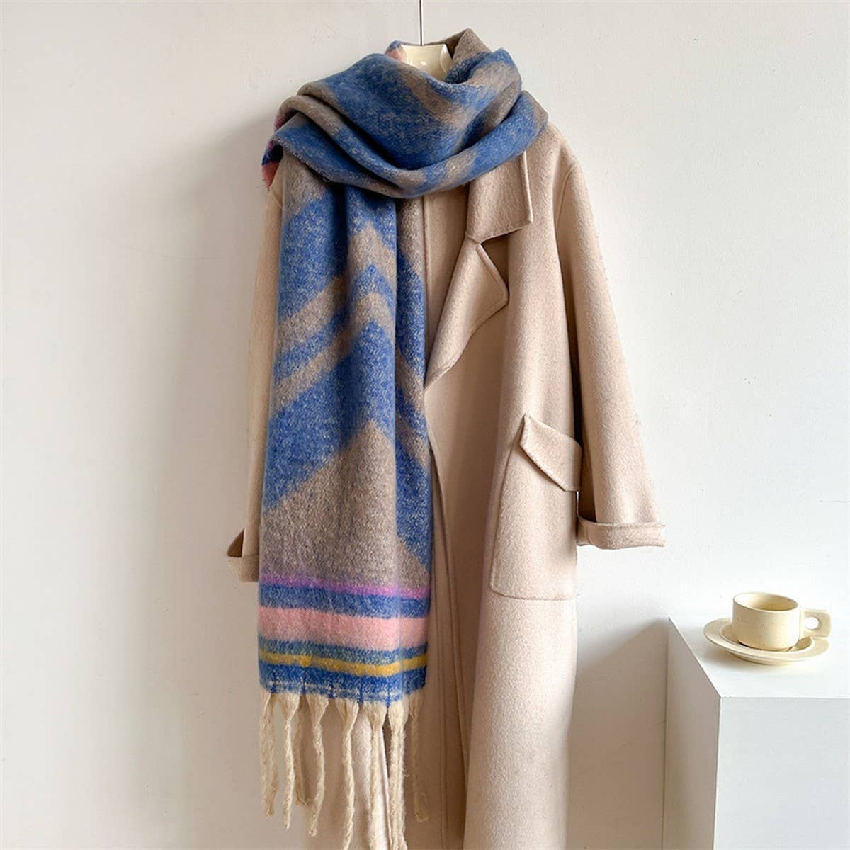 Autumn Winter Long Scarf - Thick Cozy Wrap_CWASC0974