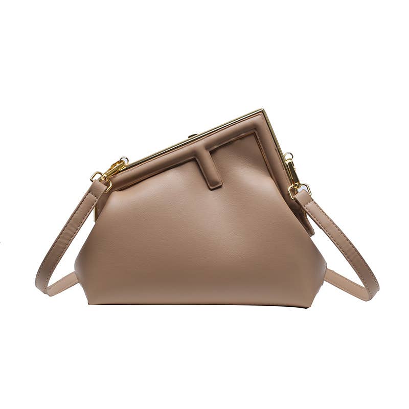Fashionable irregular crossbody triangular bag