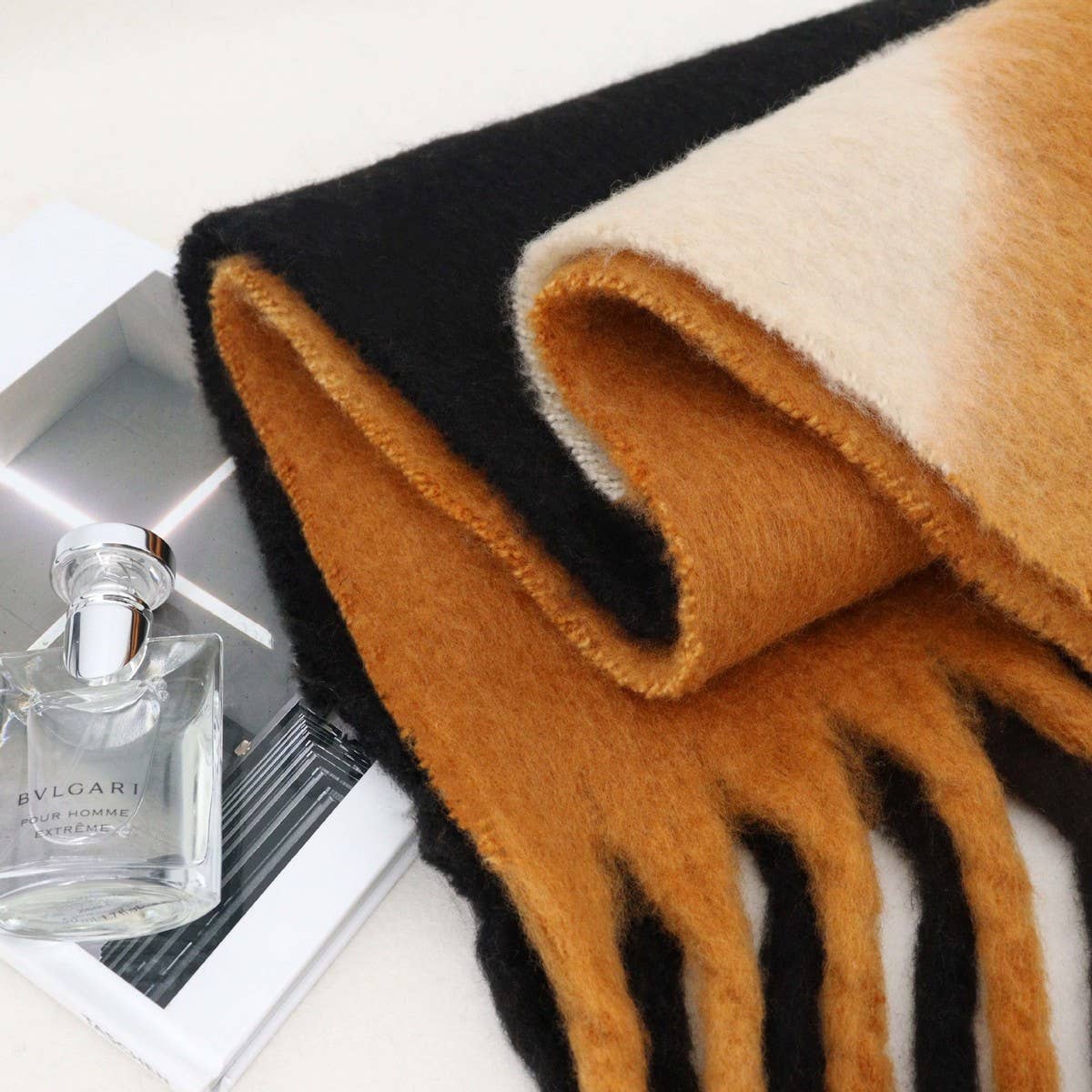 Thick Gradient Mohair Scarf - Stylish Winter Wrap