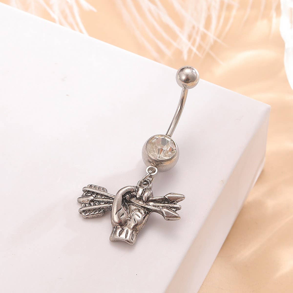 Unique Fist Arrow Belly Ring Body Piercing