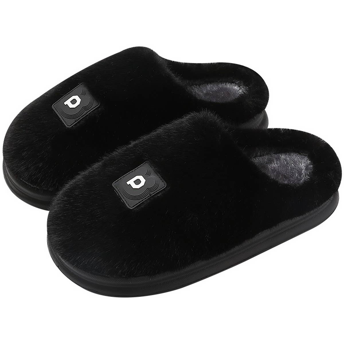 MINIMALIST WARM COMFY FLUFFY BEDROOM SLIPPERS
