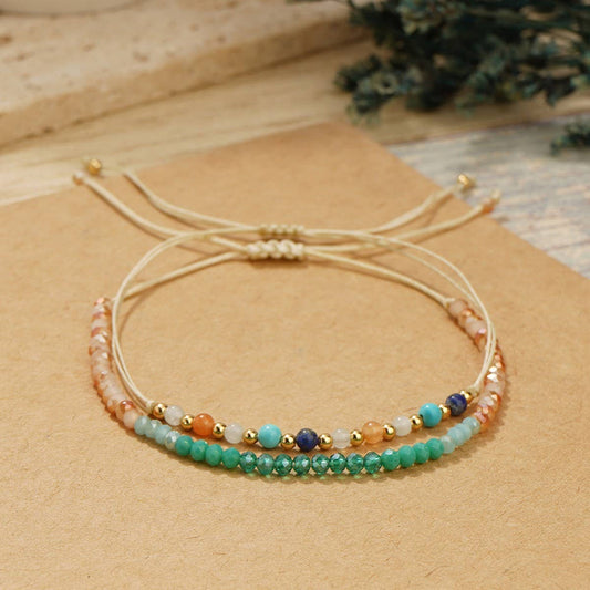 BOHEMIAN CRYSTAL ADJUSTABLE BRACELET_CWMM3880