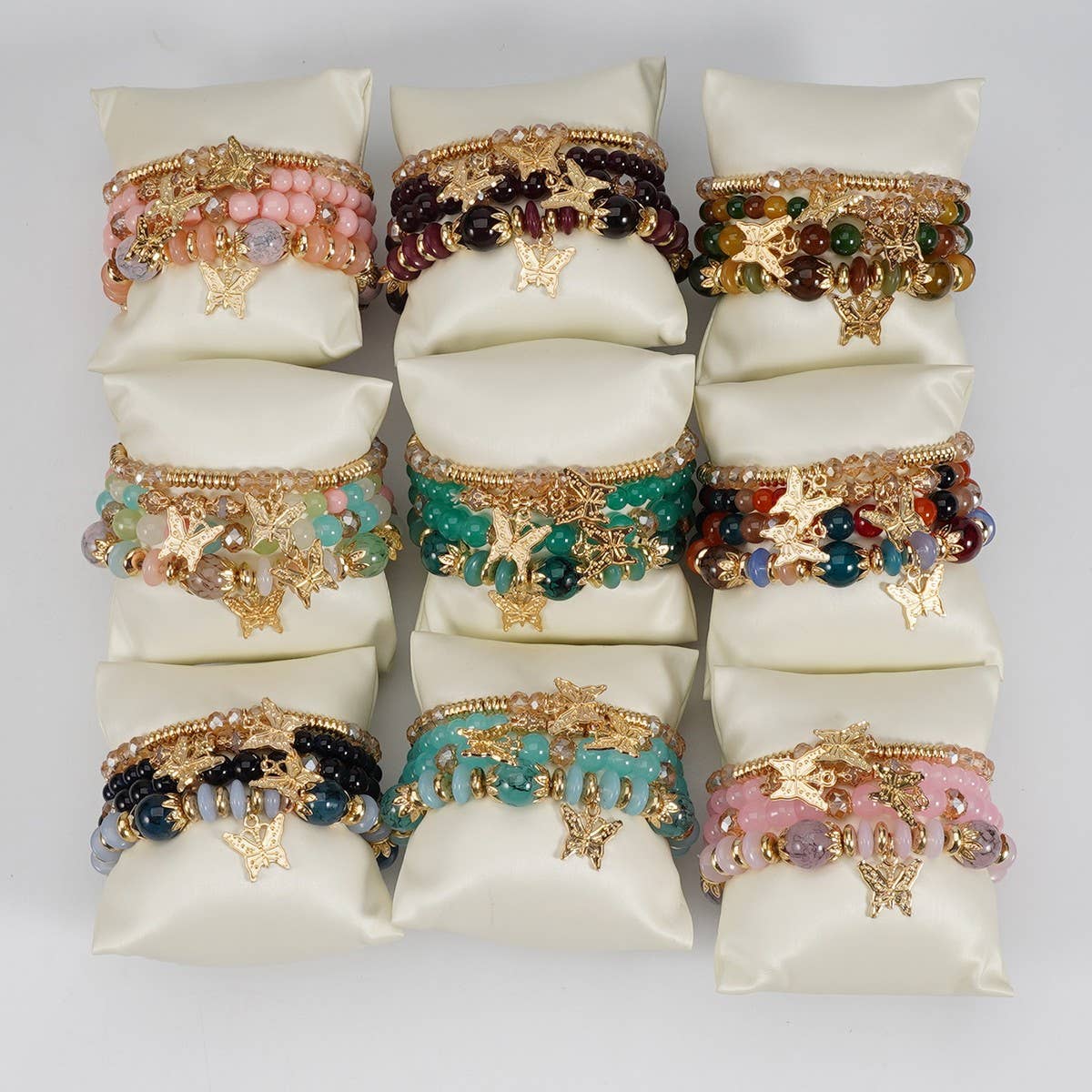 CWAJE05709_BOHO BUTTERFLY PENDANT LAYERED BRACELET