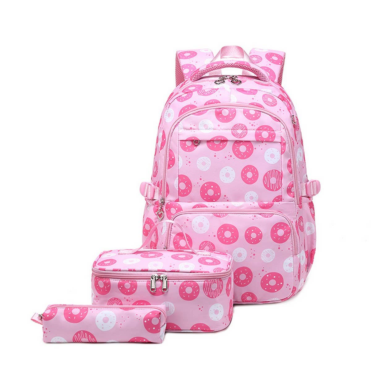 Backpacks for School, Donut 3-Piece Nylon Set_CWAB5467