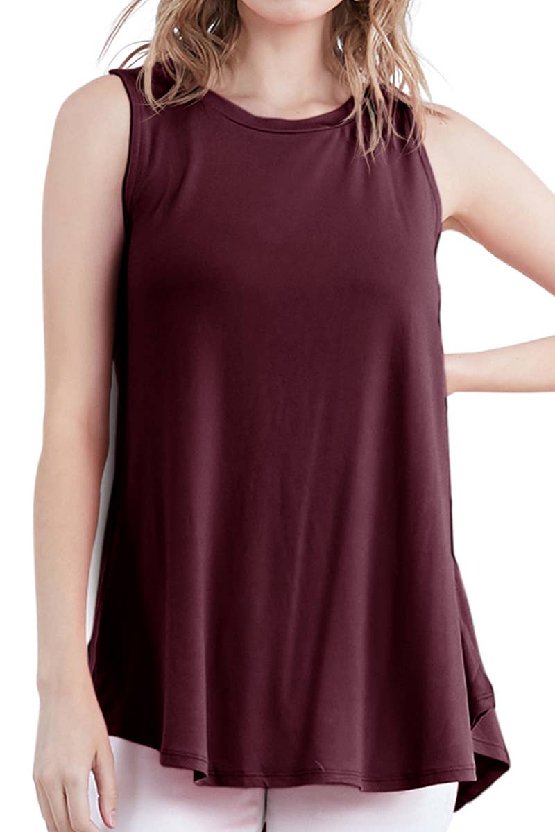 AWTTSL132_SLEEVELESS TUNIC FLOUNCE TOP