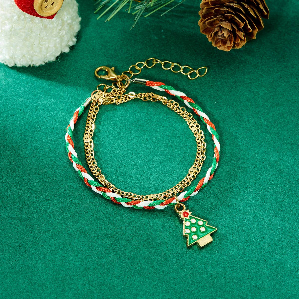 CHRISTMAS HANDMADE CHAIN BRACELET
