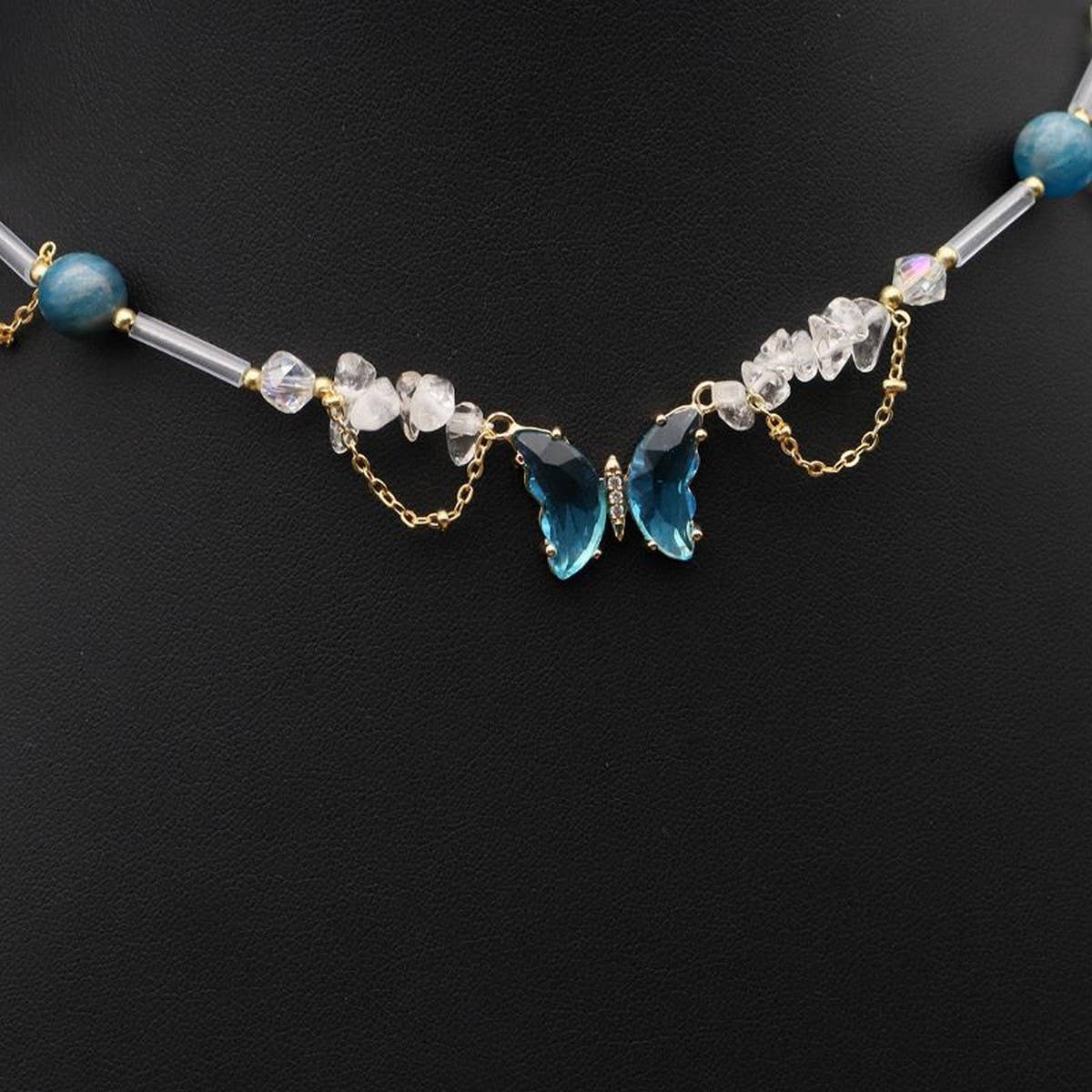 HIGH-END BUTTERFLY TEMPERAMENT PEARL NECKLACE