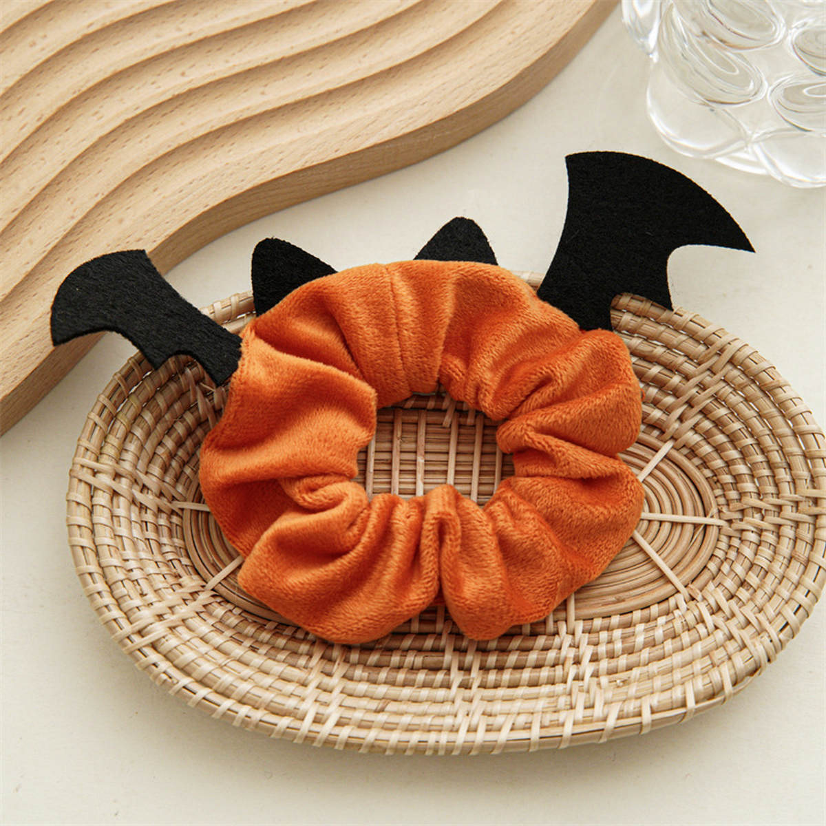 Bat Reindeer Scrunchie,Holiday Hair Tie for Women_CWAHA1461