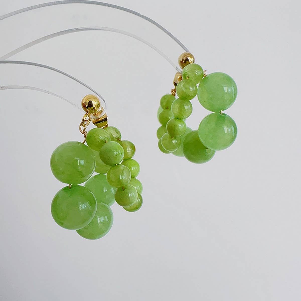 SALTY OR SWEET FLESHY GRAPE BOBO EARRINGS