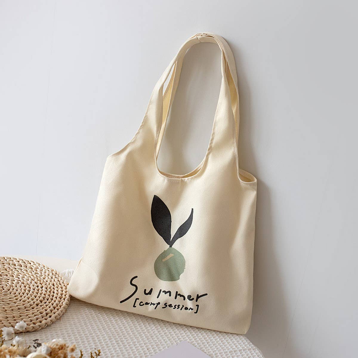 Minimalist Canvas Tote Bag for Women, Large Size_CWAB5624