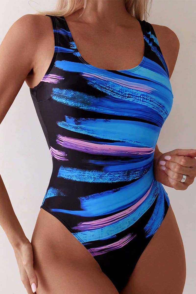 CWMW0822_SLEEVELESS TIGHT BACKLESS SLIM ONE-PIECE SWIMSUIT