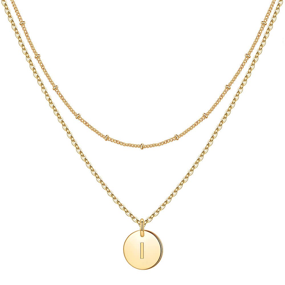Circular 26-letter light luxury collarbone chain