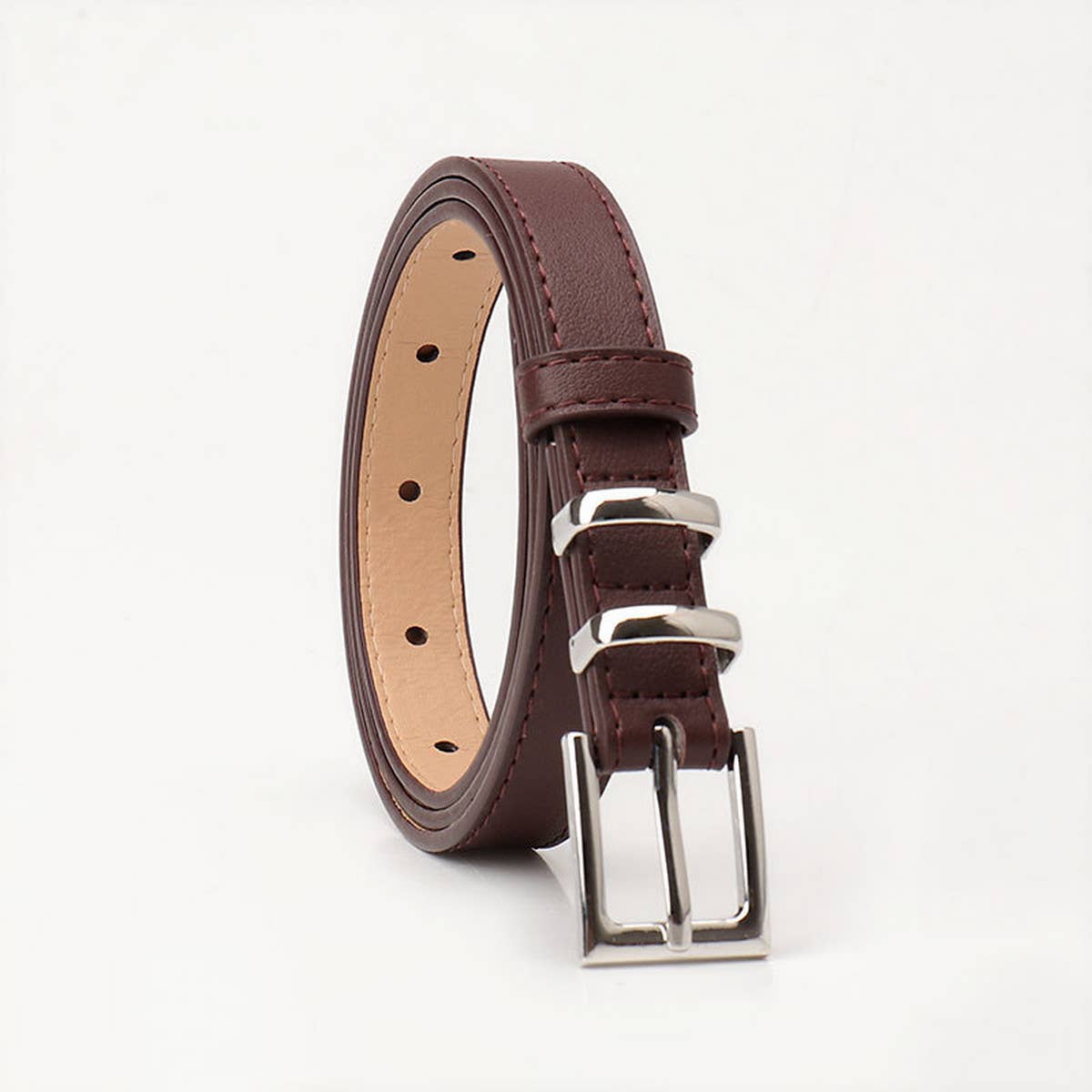CWABE0941_SIMPLE HIGH-END SQUARE BUCKLE BELT